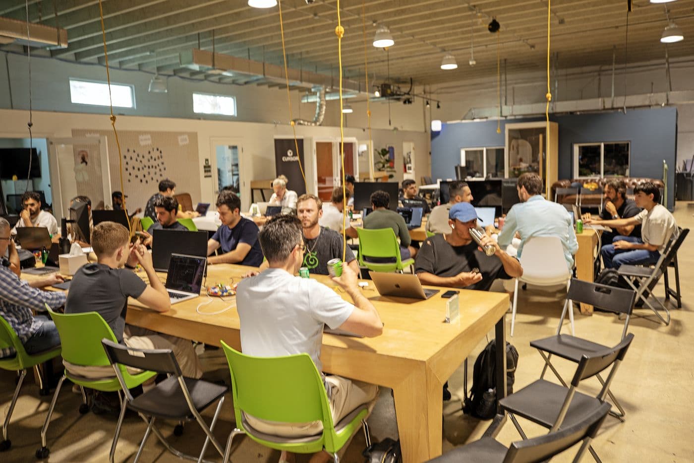 Builders at a Cursor Miami hackathon