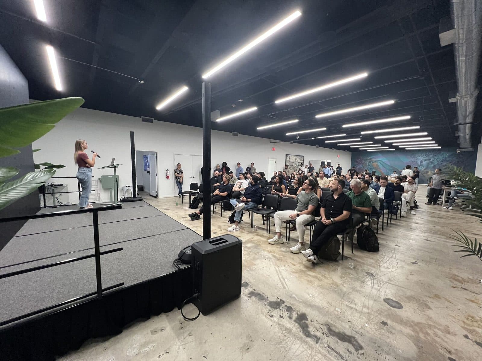 The room at a Cursor Miami meetup